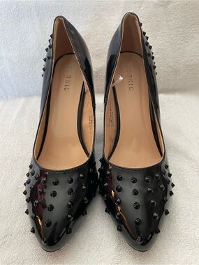 TORRID 9W: Black Studded Pointed-Toe Pumps - Women
